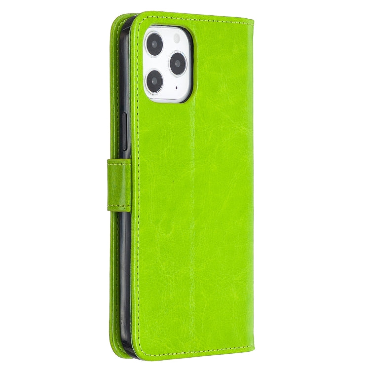 For iPhone 12 Pro Max Crazy Horse Texture Horizontal Flip Leather Case with Holder & Card Slots & Wallet & Photo Frame
