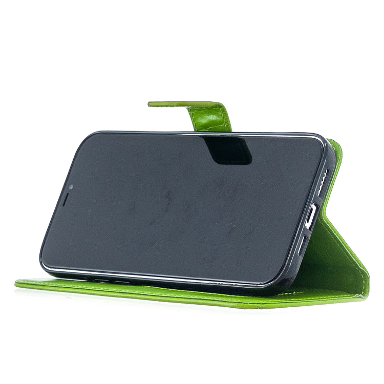 For iPhone 12 Pro Max Crazy Horse Texture Horizontal Flip Leather Case with Holder & Card Slots & Wallet & Photo Frame