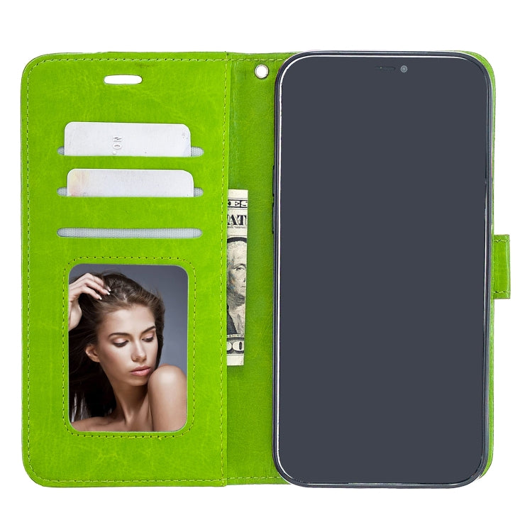 For iPhone 12 Pro Max Crazy Horse Texture Horizontal Flip Leather Case with Holder & Card Slots & Wallet & Photo Frame