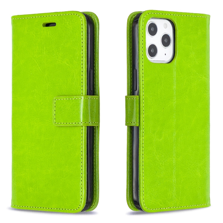 For iPhone 12 Pro Max Crazy Horse Texture Horizontal Flip Leather Case with Holder & Card Slots & Wallet & Photo Frame