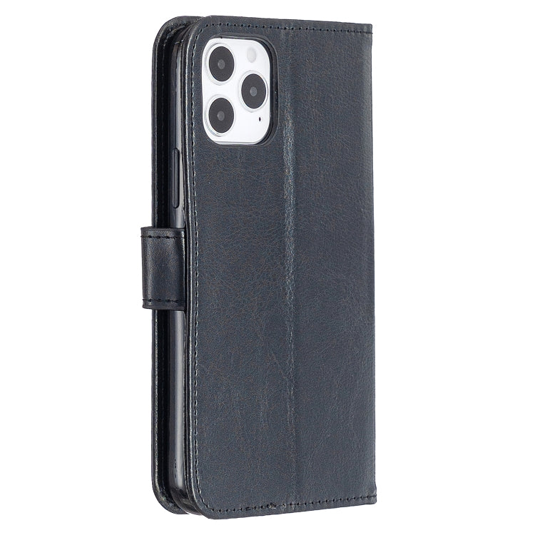 For iPhone 12 / 12 Pro Crazy Horse Texture Horizontal Flip Leather Case with Holder & Card Slots & Wallet & Photo Frame