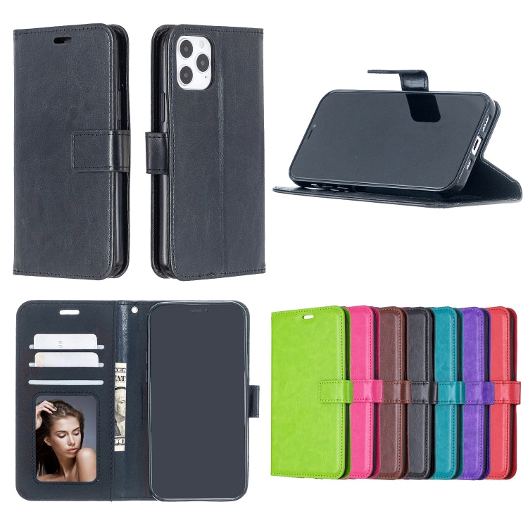 For iPhone 12 / 12 Pro Crazy Horse Texture Horizontal Flip Leather Case with Holder & Card Slots & Wallet & Photo Frame