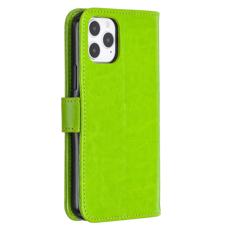 For iPhone 12 / 12 Pro Crazy Horse Texture Horizontal Flip Leather Case with Holder & Card Slots & Wallet & Photo Frame