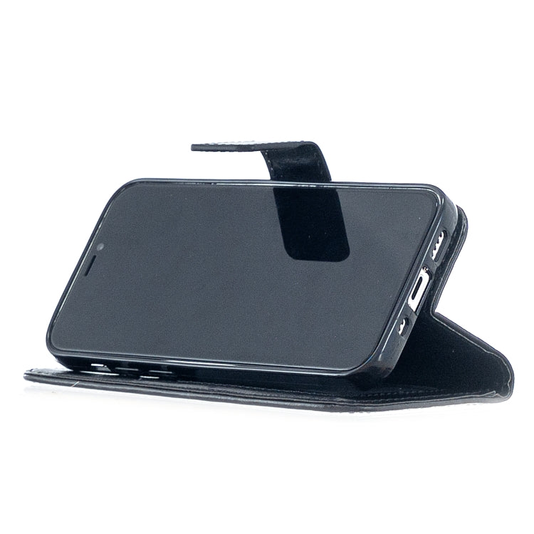 For iPhone 12 mini Crazy Horse Texture Horizontal Flip Leather Case with Holder & Card Slots & Wallet & Photo Frame