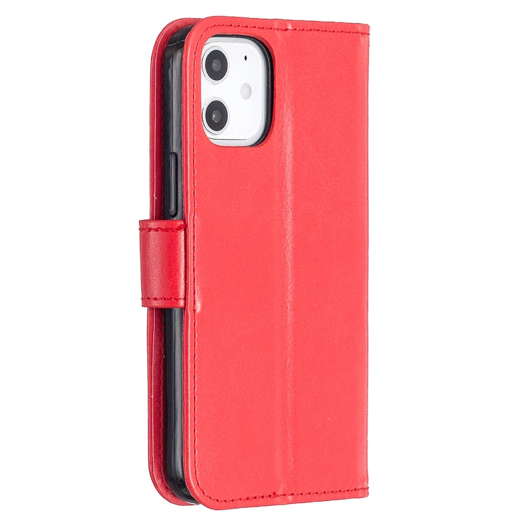 For iPhone 12 mini Crazy Horse Texture Horizontal Flip Leather Case with Holder & Card Slots & Wallet & Photo Frame