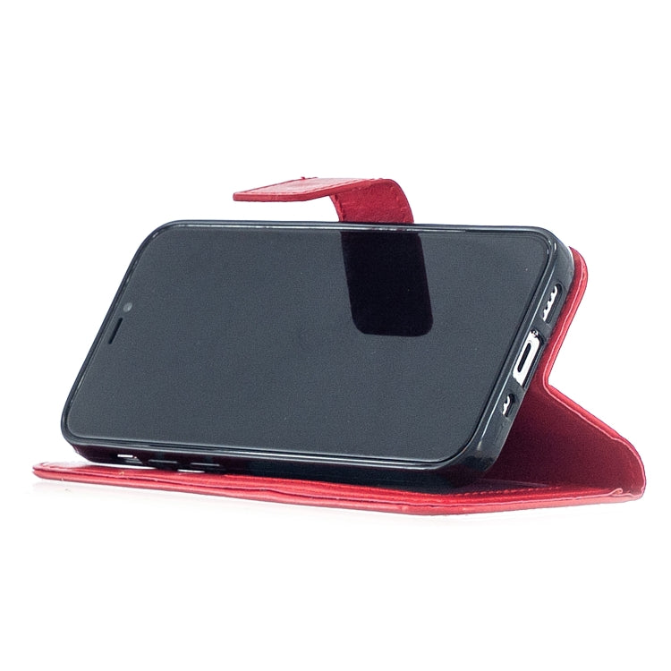For iPhone 12 mini Crazy Horse Texture Horizontal Flip Leather Case with Holder & Card Slots & Wallet & Photo Frame