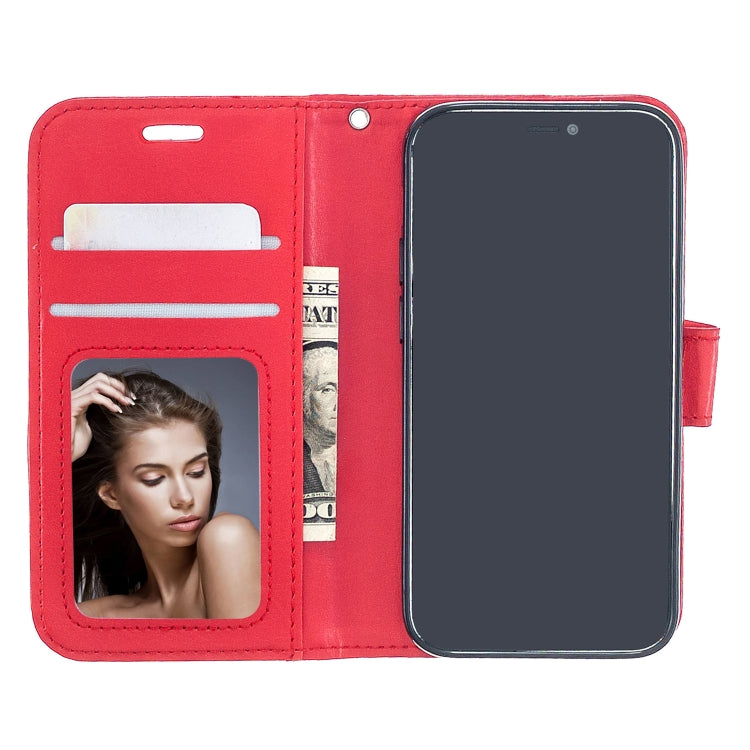 For iPhone 12 mini Crazy Horse Texture Horizontal Flip Leather Case with Holder & Card Slots & Wallet & Photo Frame