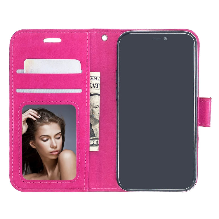 For iPhone 12 mini Crazy Horse Texture Horizontal Flip Leather Case with Holder & Card Slots & Wallet & Photo Frame