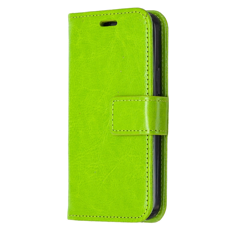 For iPhone 12 mini Crazy Horse Texture Horizontal Flip Leather Case with Holder & Card Slots & Wallet & Photo Frame