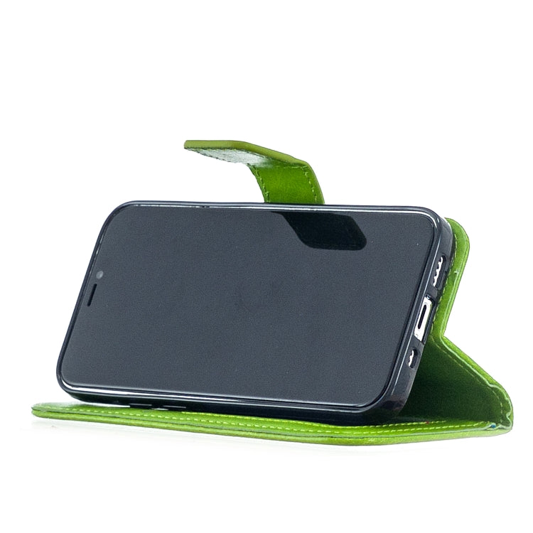 For iPhone 12 mini Crazy Horse Texture Horizontal Flip Leather Case with Holder & Card Slots & Wallet & Photo Frame