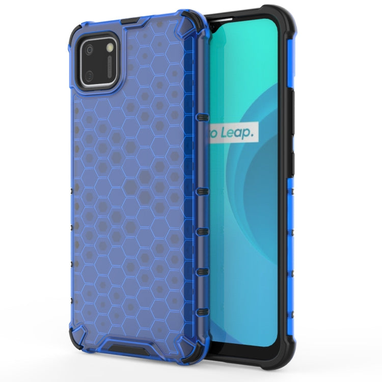 For OPPO Realme C15 Shockproof Honeycomb PC + TPU Case