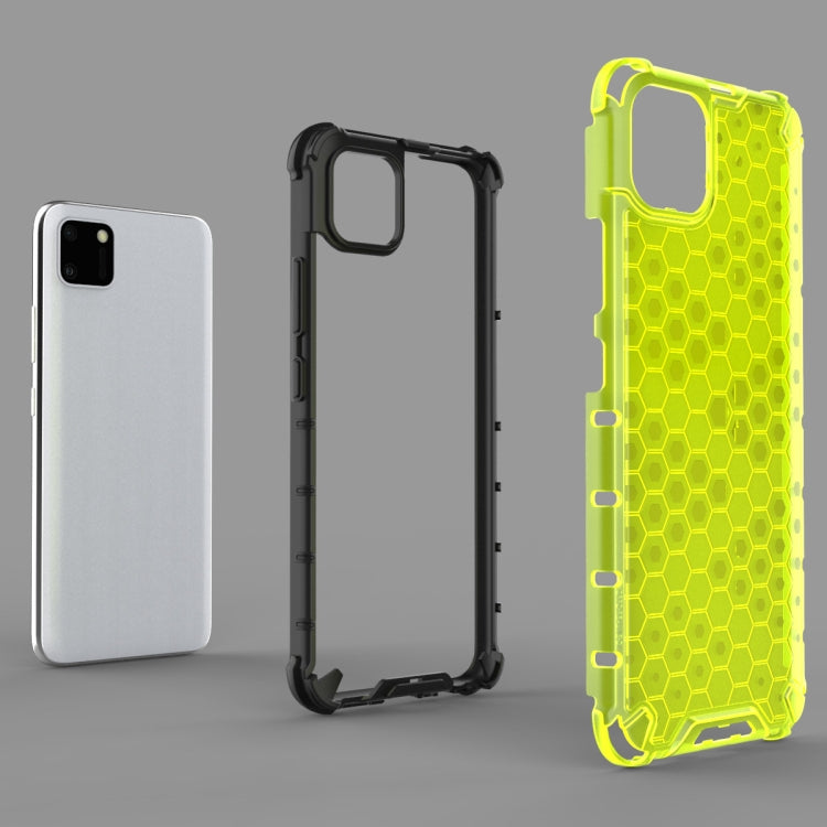 For OPPO Realme C15 Shockproof Honeycomb PC + TPU Case