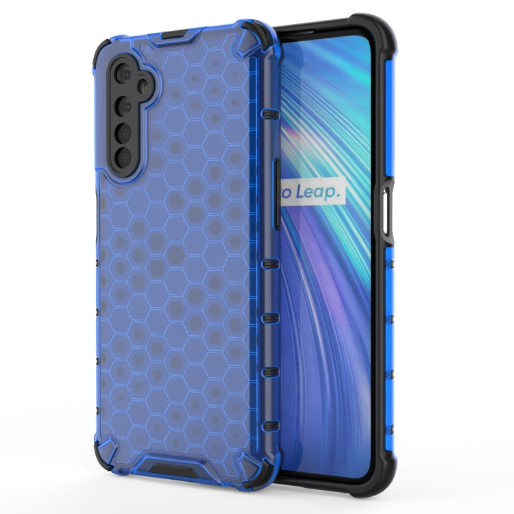 For OPPO Realme 6 Shockproof Honeycomb PC + TPU Case