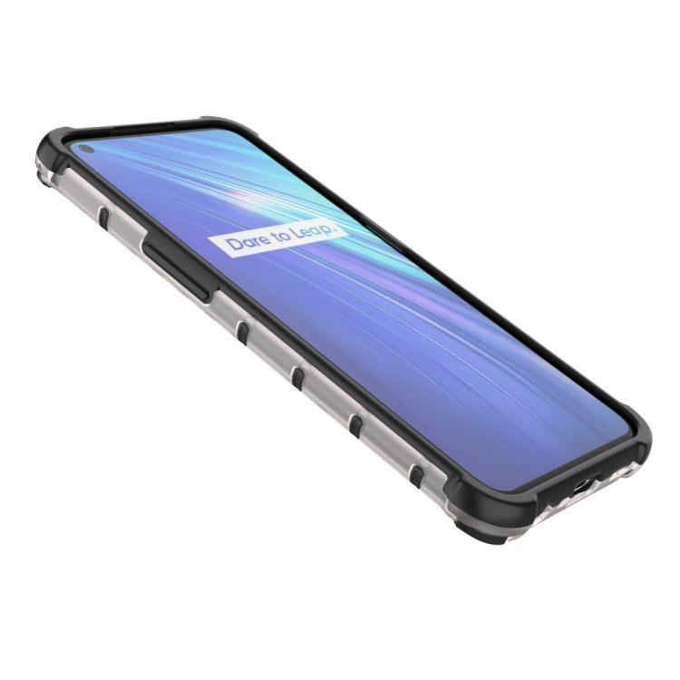 For OPPO Realme 6 Shockproof Honeycomb PC + TPU Case