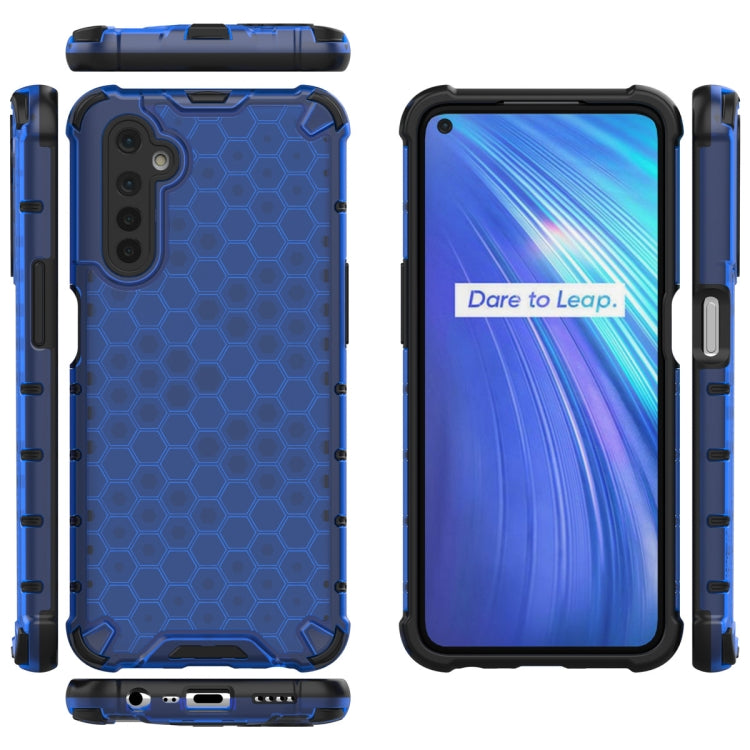 For OPPO Realme 6 Shockproof Honeycomb PC + TPU Case