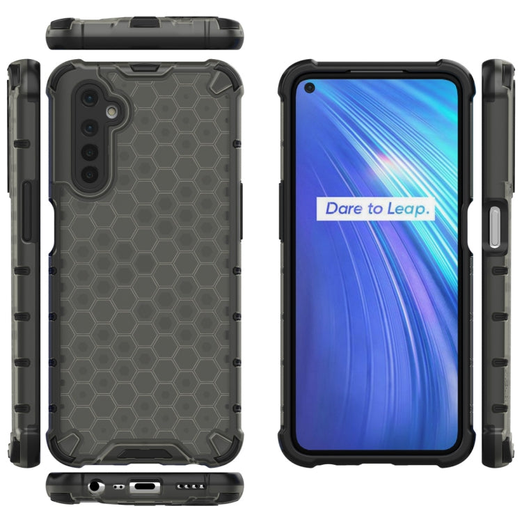 For OPPO Realme 6 Shockproof Honeycomb PC + TPU Case