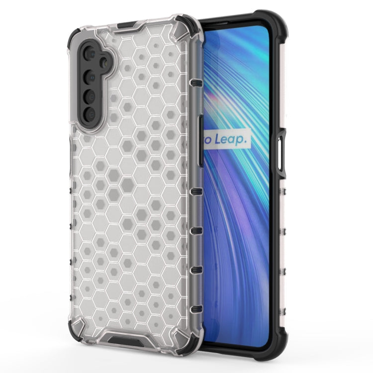 For OPPO Realme 6 Shockproof Honeycomb PC + TPU Case