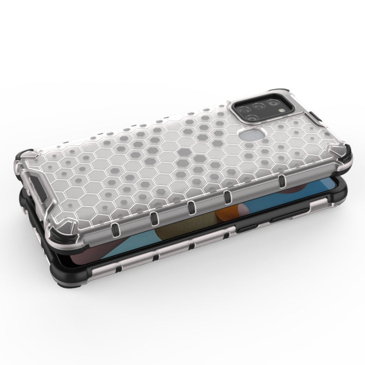 For Samsung Galaxy A21S  Shockproof Honeycomb PC + TPU Case