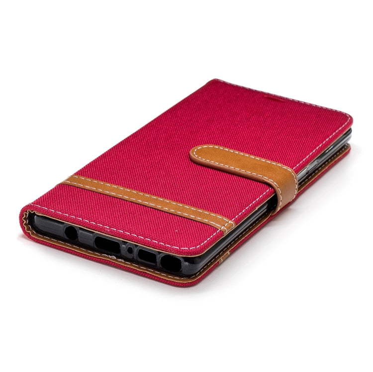 Color Matching Denim Texture Leather Case for Galaxy  Note 9 , with Holder & Card Slots & Wallet & Lanyard