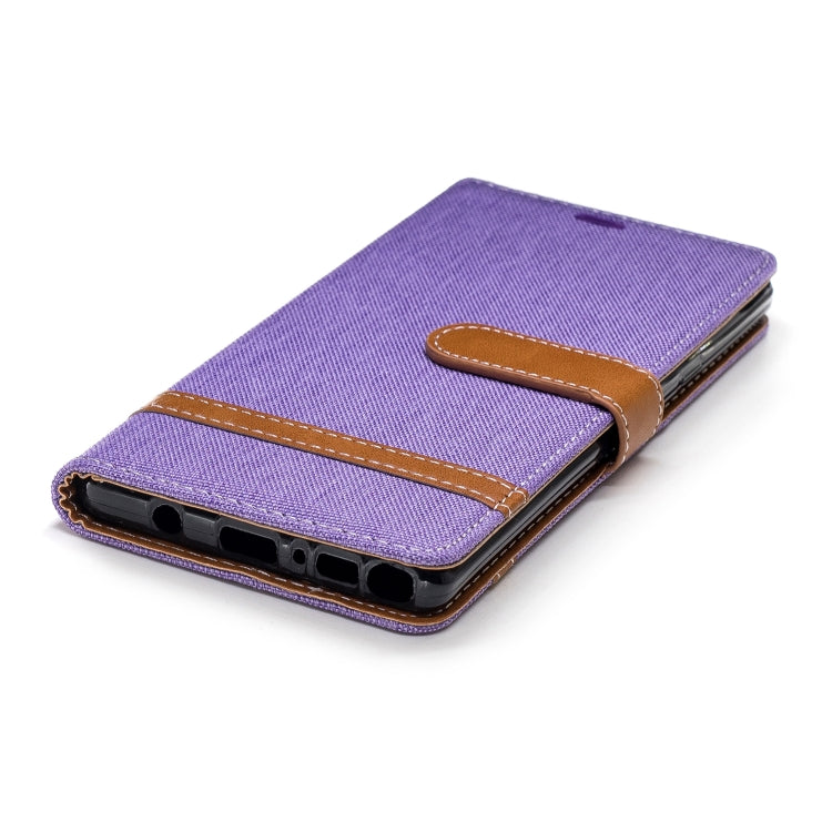 Color Matching Denim Texture Leather Case for Galaxy  Note 9 , with Holder & Card Slots & Wallet & Lanyard