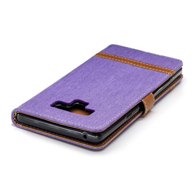 Color Matching Denim Texture Leather Case for Galaxy  Note 9 , with Holder & Card Slots & Wallet & Lanyard