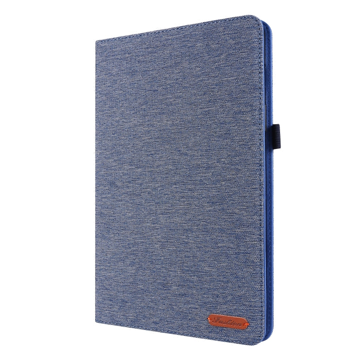 For Samsung Galaxy Tab S8 / Galaxy Tab S7 T870/T875 Horizontal Flip TPU + Fabric PU Leather Protective Case with Card Slots & Holder