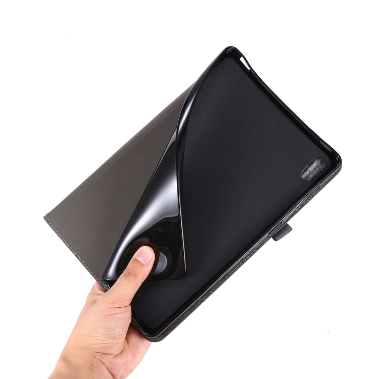 For Samsung Galaxy Tab S8 / Galaxy Tab S7 T870/T875 Horizontal Flip TPU + Fabric PU Leather Protective Case with Card Slots & Holder