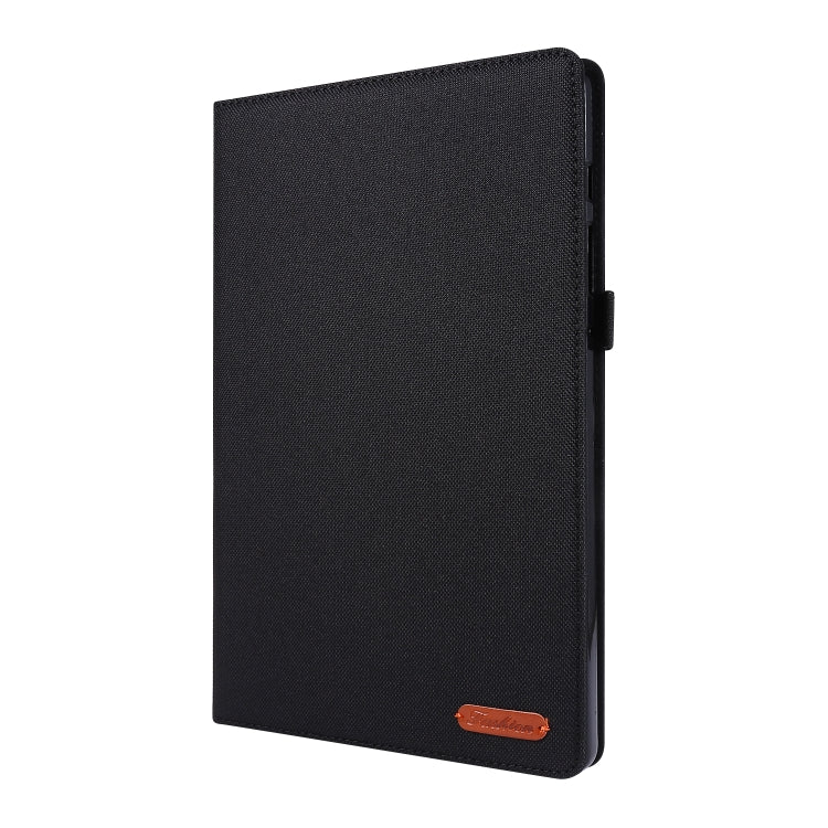 For Samsung Galaxy Tab A7 (2020) Horizontal Flip TPU + Fabric PU Leather Protective Case with Card Slots & Holder