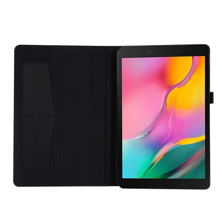 For Samsung Galaxy Tab A7 (2020) Horizontal Flip TPU + Fabric PU Leather Protective Case with Card Slots & Holder