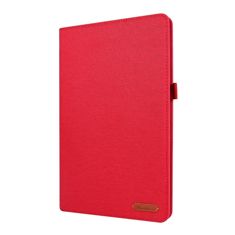 For Samsung Galaxy Tab A7 (2020) Horizontal Flip TPU + Fabric PU Leather Protective Case with Card Slots & Holder