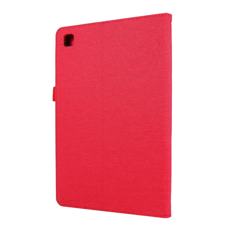 For Samsung Galaxy Tab A7 (2020) Horizontal Flip TPU + Fabric PU Leather Protective Case with Card Slots & Holder