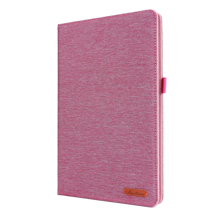 For Samsung Galaxy Tab A7 (2020) Horizontal Flip TPU + Fabric PU Leather Protective Case with Card Slots & Holder
