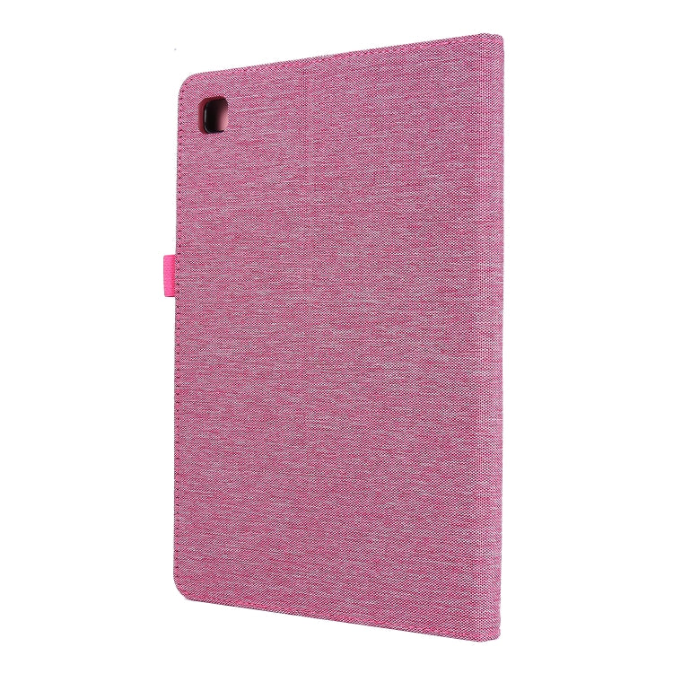 For Samsung Galaxy Tab A7 (2020) Horizontal Flip TPU + Fabric PU Leather Protective Case with Card Slots & Holder