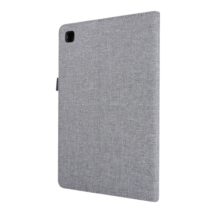 For Samsung Galaxy Tab A7 (2020) Horizontal Flip TPU + Fabric PU Leather Protective Case with Card Slots & Holder