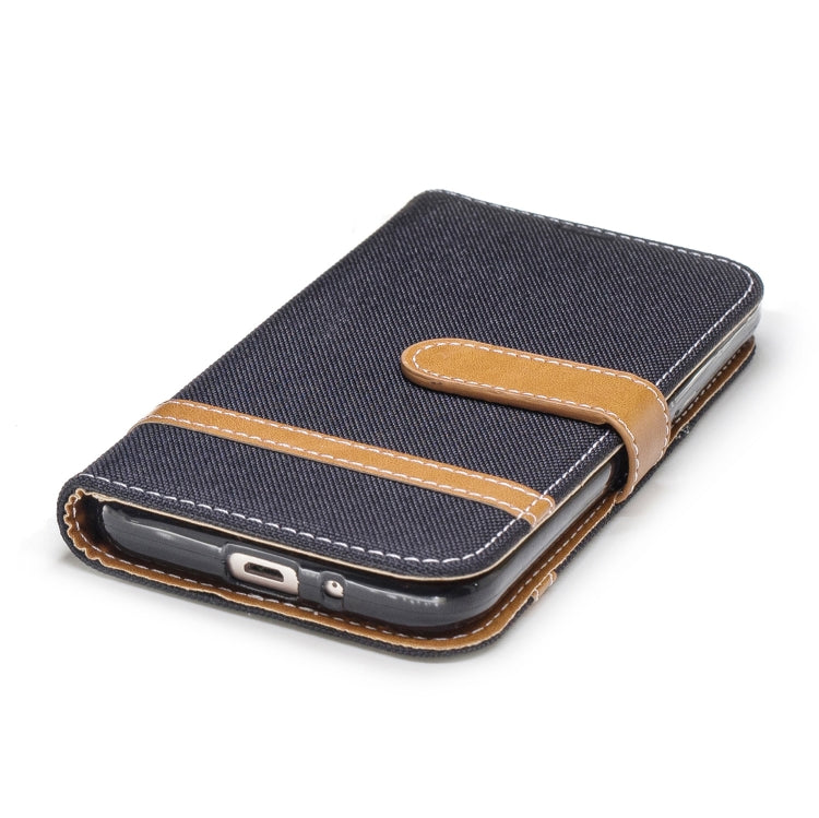 Color Matching Denim Texture Leather Case for Galaxy  J2 Pro , with Holder & Card Slots & Wallet & Lanyard