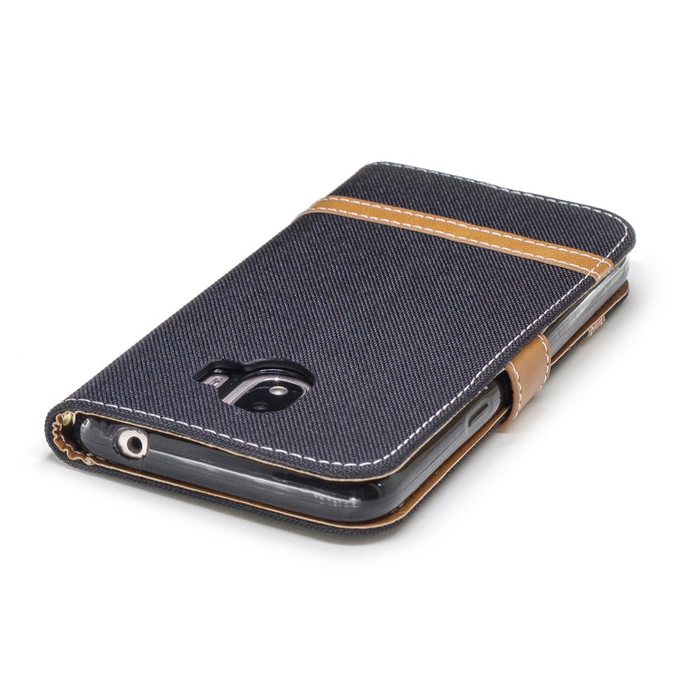 Color Matching Denim Texture Leather Case for Galaxy  J2 Pro , with Holder & Card Slots & Wallet & Lanyard