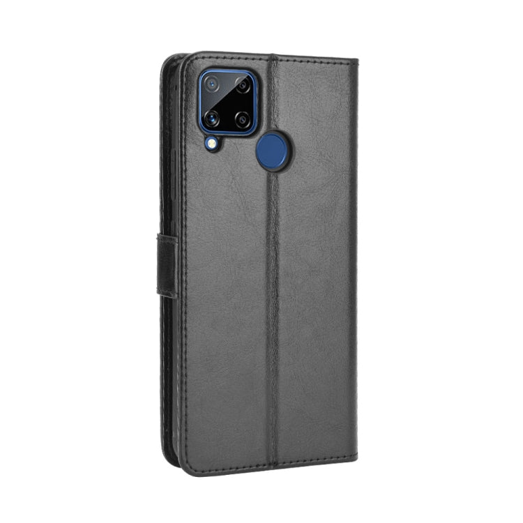 For OPPO Realme C15 Retro Crazy Horse Texture Horizontal Flip Leather Case with Holder & Card Slots & Photo Frame