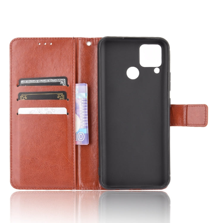 For OPPO Realme C15 Retro Crazy Horse Texture Horizontal Flip Leather Case with Holder & Card Slots & Photo Frame