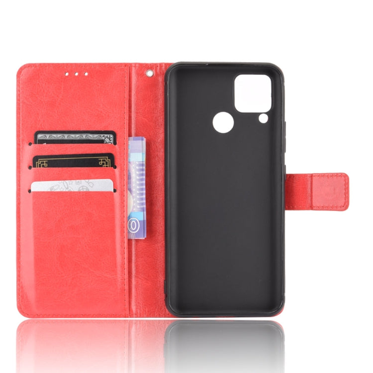 For OPPO Realme C15 Retro Crazy Horse Texture Horizontal Flip Leather Case with Holder & Card Slots & Photo Frame