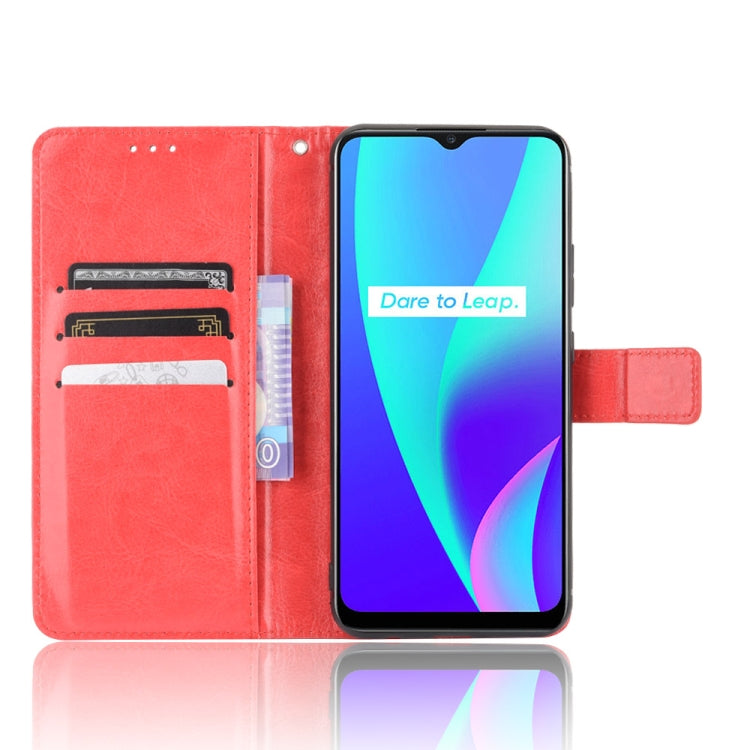 For OPPO Realme C15 Retro Crazy Horse Texture Horizontal Flip Leather Case with Holder & Card Slots & Photo Frame