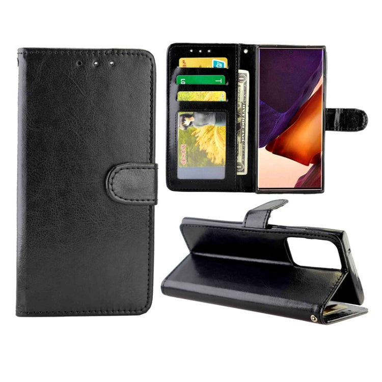 For Samsung Galaxy Note20 Ultra 5G Crazy Horse Texture Leather Horizontal Flip Protective Case with Holder & Card Slots & Wallet & Photo Frame