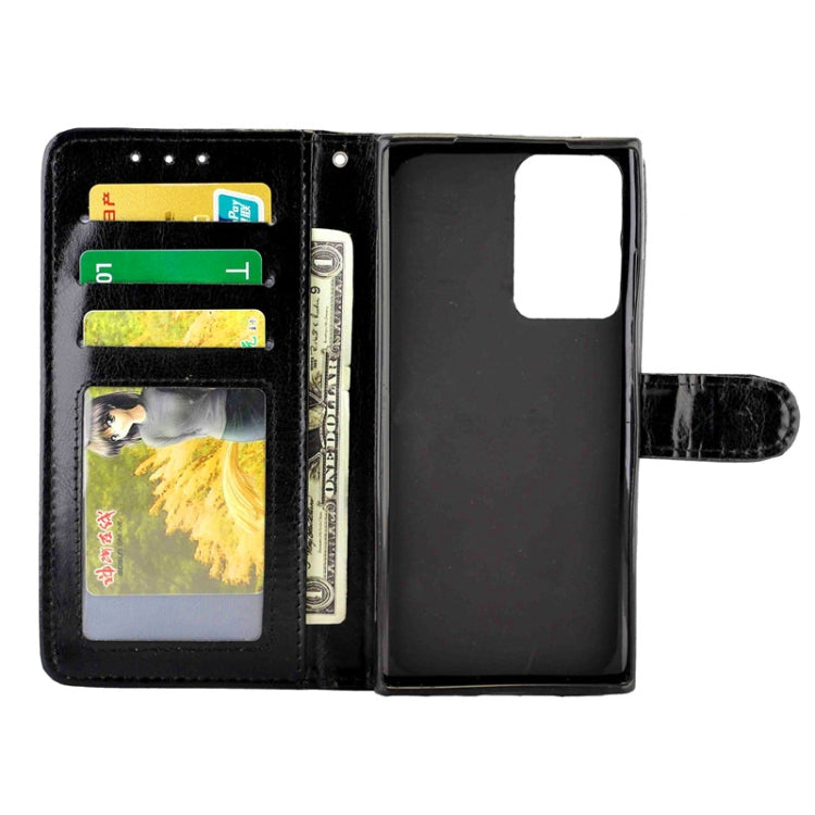 For Samsung Galaxy Note20 Ultra 5G Crazy Horse Texture Leather Horizontal Flip Protective Case with Holder & Card Slots & Wallet & Photo Frame
