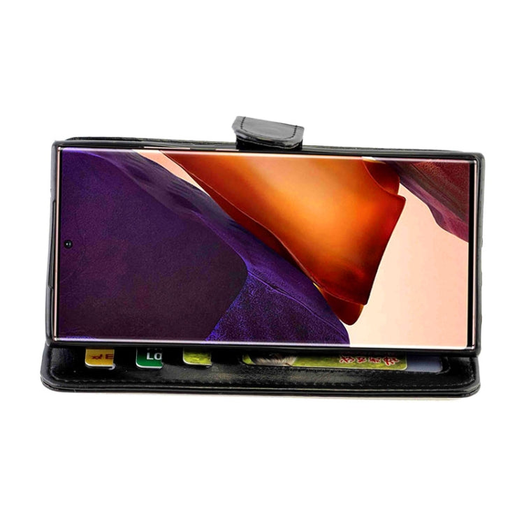 For Samsung Galaxy Note20 Ultra 5G Crazy Horse Texture Leather Horizontal Flip Protective Case with Holder & Card Slots & Wallet & Photo Frame