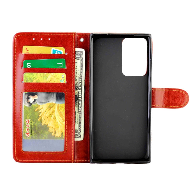 For Samsung Galaxy Note20 Ultra 5G Crazy Horse Texture Leather Horizontal Flip Protective Case with Holder & Card Slots & Wallet & Photo Frame