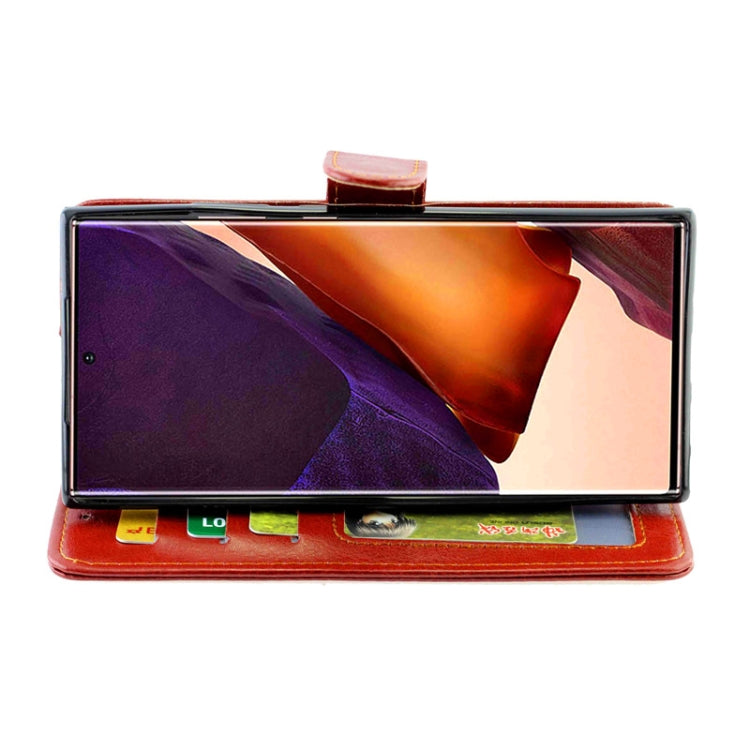 For Samsung Galaxy Note20 Ultra 5G Crazy Horse Texture Leather Horizontal Flip Protective Case with Holder & Card Slots & Wallet & Photo Frame