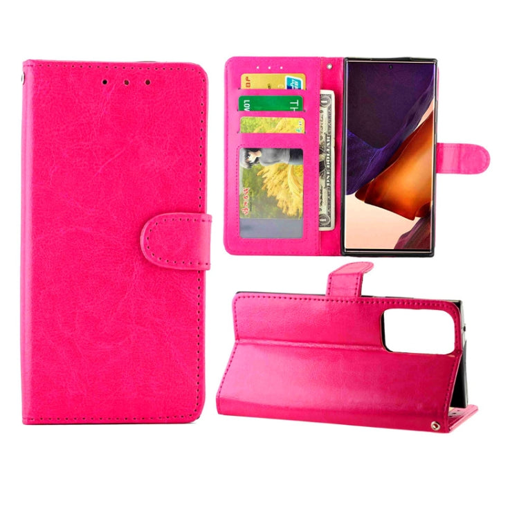 For Samsung Galaxy Note20 Ultra 5G Crazy Horse Texture Leather Horizontal Flip Protective Case with Holder & Card Slots & Wallet & Photo Frame