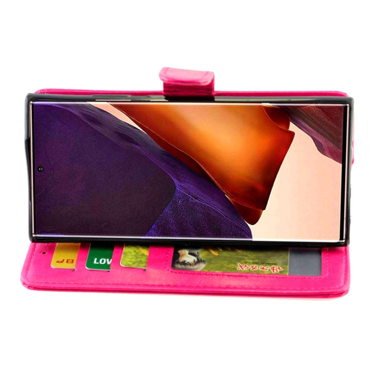For Samsung Galaxy Note20 Ultra 5G Crazy Horse Texture Leather Horizontal Flip Protective Case with Holder & Card Slots & Wallet & Photo Frame