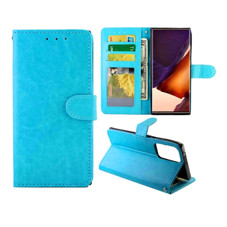 For Samsung Galaxy Note20 Ultra 5G Crazy Horse Texture Leather Horizontal Flip Protective Case with Holder & Card Slots & Wallet & Photo Frame