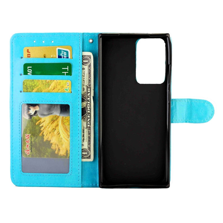 For Samsung Galaxy Note20 Ultra 5G Crazy Horse Texture Leather Horizontal Flip Protective Case with Holder & Card Slots & Wallet & Photo Frame
