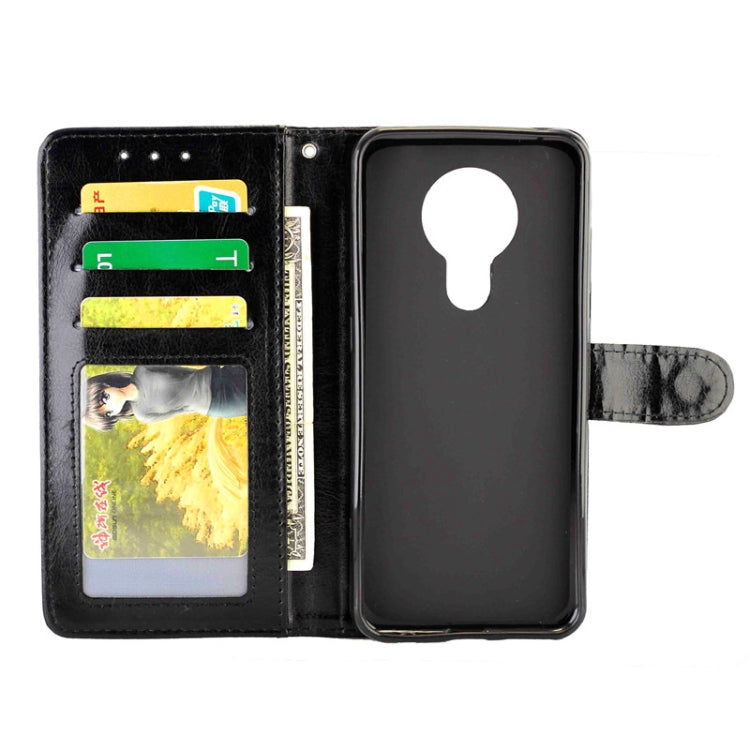 For Nokia5.3 Crazy Horse Texture Leather Horizontal Flip Protective Case with Holder & Card Slots & Wallet & Photo Frame